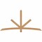 Ekena Millwork Alberta Smooth Timber Gable Bracket, Western Red Cedar, 84"W x 42"H x 3 1/2"D x 3 1/2"F, 12/12 Pitch GBW084X42X0404ALB00SWR - alternate 1